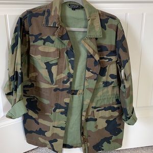 Topshop camo jacket
